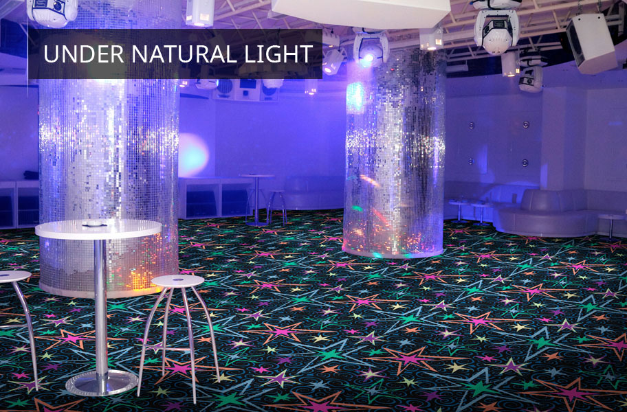 Joy Carpets Neon Lights- Glow-In-The-Dark Carpet Tile Squares