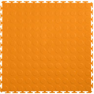 Orange 7mm Coin Flex Tiles