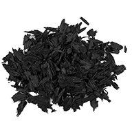 Black Rubberific Shredded Rubber Mulch - Bulk