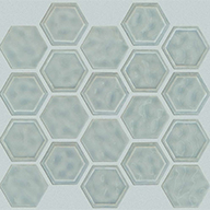 Light Gray Shaw Geoscape Hexagon Mosaic