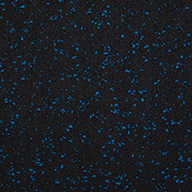 Black/Blue3/4" Impact Rubber Tiles