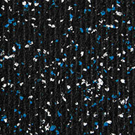 Blue/Glacier - 25% 3/8" Rubber Gym Tiles